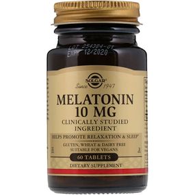 Мелатонин для сна Solgar Melatonin 10 mg 60 Tabs SOL-01956