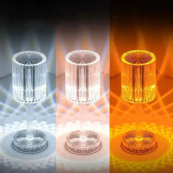 LED світильник Crystal light, із сенсорним керуванням і пультом ДК/16 LED кольорів Crystal Rose | Зображення 7