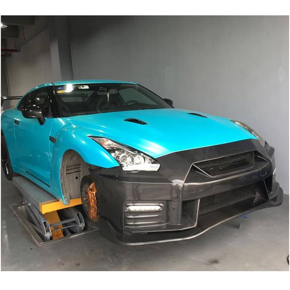 Передній бампер (2009-2015, Карбон) для Nissan GT-R рр | Зображення 1