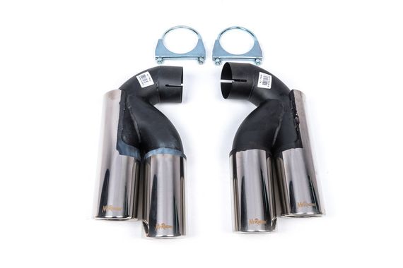 Насадки на глушник V1 (2 шт) для Volkswagen Touareg 2002-2010 рр. | Зображення 1