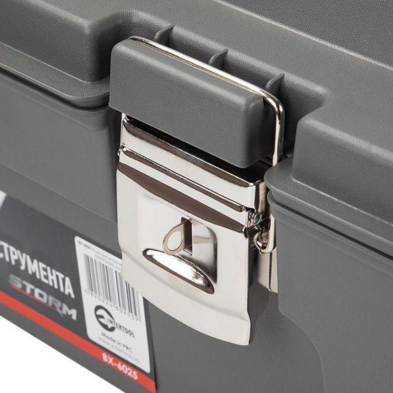 Ящик для інструментів з металевими замками 25.5" 650*275*265 мм INTERTOOL BX-6025 | Зображення 2