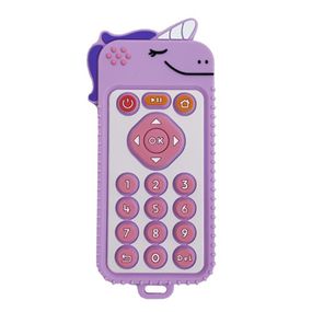 Силиконовый прорезыватель пульт "Единорог" MGZ-0425(Pink)