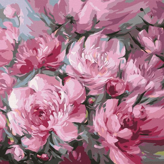 Картина по номерам "Пышный букет" KHO3253 40х40 см