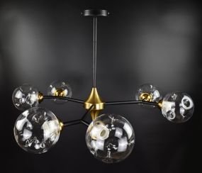 Люстра стельова на 6 лампочок 26490 Латунь 30-70х94х94 см.