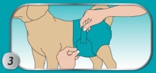 Багаторазовий підгузник для собак Simple Solution Washable Diaper, розмір S | Зображення 7