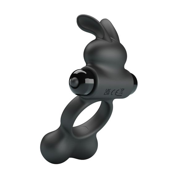 Ерекційне кільце - Pretty Love Vibrant Penis Ring Yusuf Black | Зображення 1