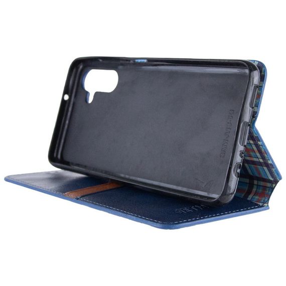 Шкіряний чохол-книжка GETMAN Cubic (PU) для Samsung Galaxy M14 5G Синій | Зображення 4