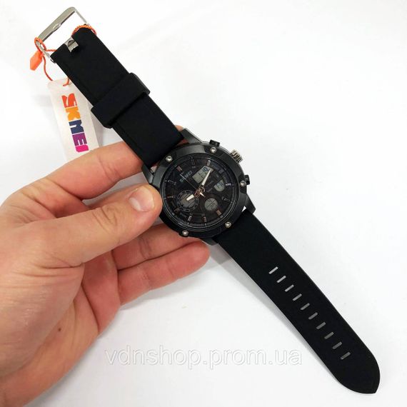 Мужские часы для рыбалки SKMEI 1757BKWT, Часы наручнные спортивные Спортивно тактические HM-55 | Зображення 7