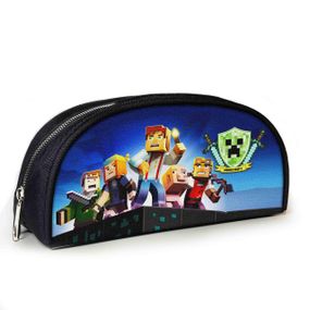 Пенал школьный Minecraft Крипер 23х10х8 см с принтом для мальчика (02833)