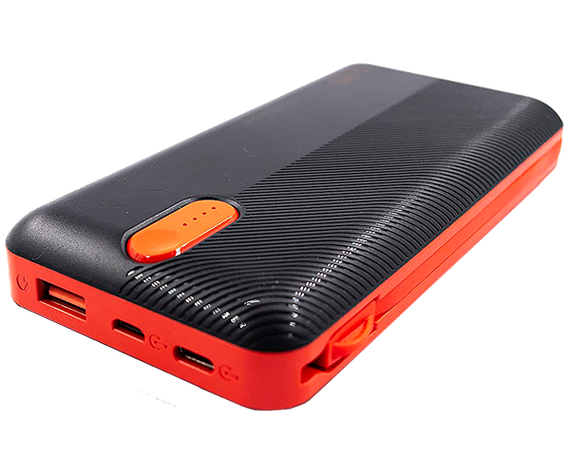 Повербанк Power Bank Sword SW-20PO3 20000 mAh Micro USB / Lightning / Type-C чорно-червоний (24409-SW20PO3_1091) | Зображення 2