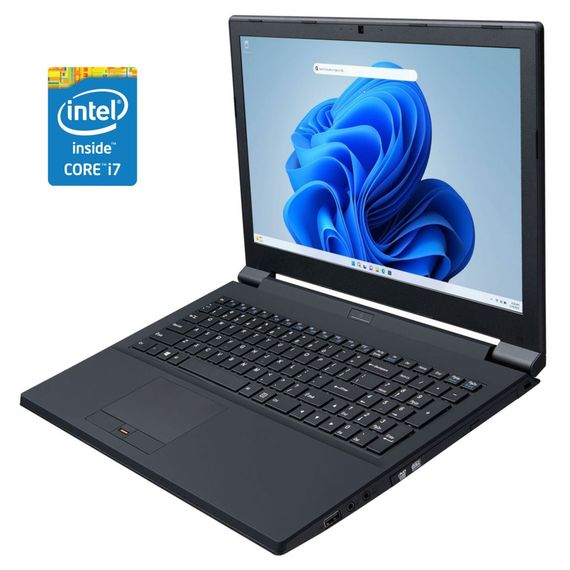 Ноутбук Clevo N350TW / 15.6" (1920x1080) IPS / Intel Core i7-8700T (6 (12) ядер по 2.4 - 4.0 GHz) / 16 GB DDR4 / 128 GB SSD + 750 HDD / Intel HD Graphics 630 / DVD-ROM / WebCam б/у