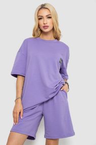 Костюм женский повседневный, цвет сиреневый, 241R5004