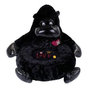 Крісло дитяче м'яке Горила 56см Чорне