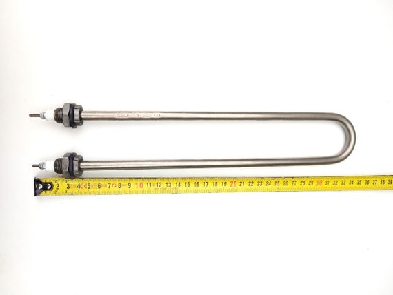 Тен  нержавійка 1500 Вт / D10 / м16 для води дугоподібний | Зображення 2