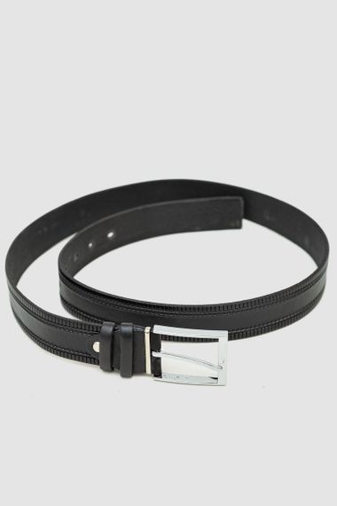 Ремінь чоловічий, колір чорний, 196R35Y1W55-2 | Зображення 2