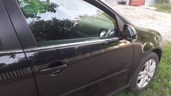 Зовнішня окантовка скла (4 шт, нерж) OmsaLine - Італійська нержавійка для Volkswagen Golf 5 | Зображення 4