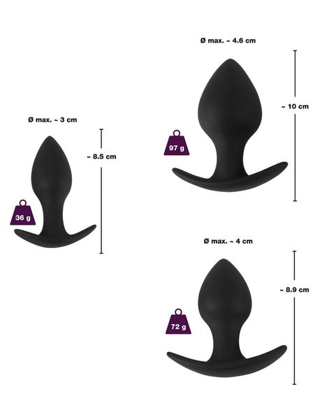 Набір із 3 анальних пробок Anal-Trainer-Set Sex Aura | Зображення 5