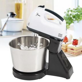 Міксер з чашею на 2л, 7 швидкостей, 250 Вт, R6637W, Білий / Стаціонарний міксер / Ручний міксер для кухні