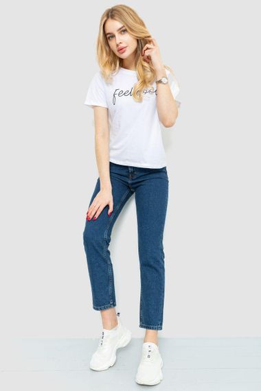 Футболка женская с принтом  цвет белый 221R3001 | Зображення 1