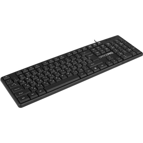 Клавіатура OfficePro SK166 USB Black (SK166) | Зображення 1