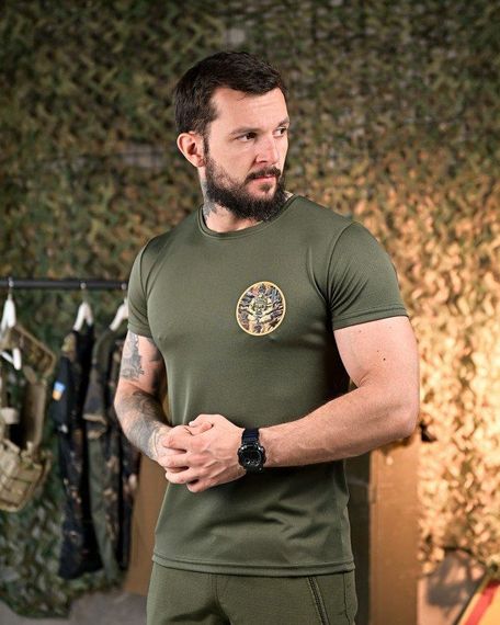 Тактична потоотводна Футболка Небесна кара олива    ПП7894 | Зображення 2