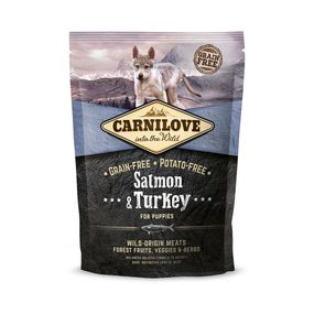 Корм сухий Carnilove Puppy Salmon and Turkey для цуценят усіх порід з лососем та індичкою 1,5 кг