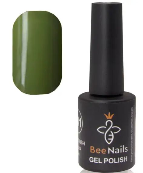 Гель-лак для ногтей Bee Nails 174 (майский зеленый) 8мл | Зображення 1
