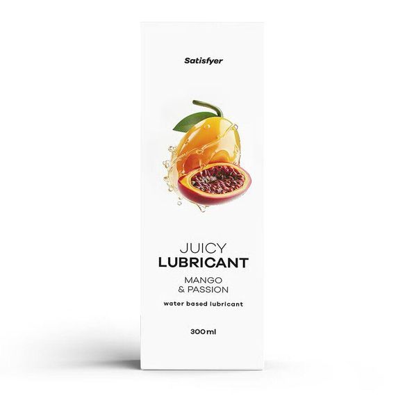 Лубрикант на водній основі Satisfyer Juicy Lubricant Mango & Passion water based 300 мл Sex Aura