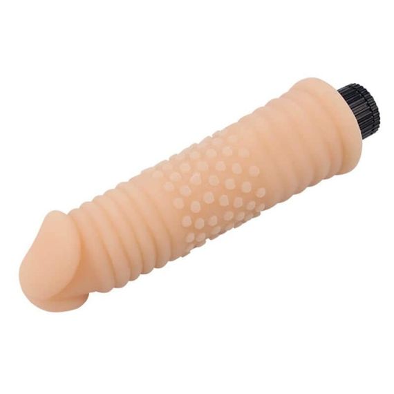Вібратор реалістичний із рельєфом Chisa Real Touch XXX бежевий sexstyle | Зображення 5