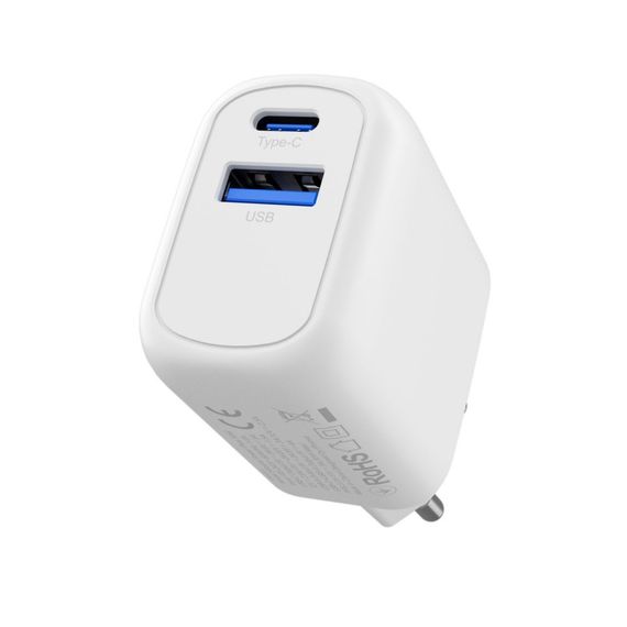 Сетевая зарядка Proove Silicone Power Plus 30W (Type-C+USB), Черный | Зображення 8
