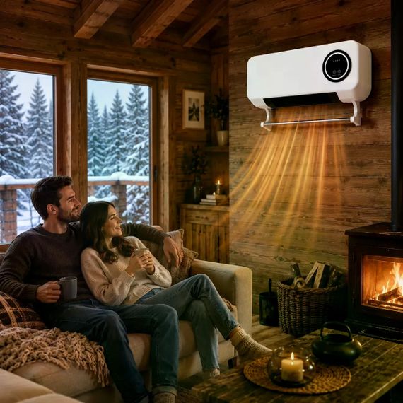Настенный тепловентилятор DOMOTEC MS-5963 2000 Вт белый | Зображення 1