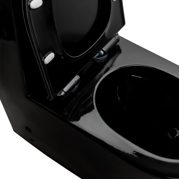 Унитаз-моноблок Ermin 67*37*84 black | Зображення 2