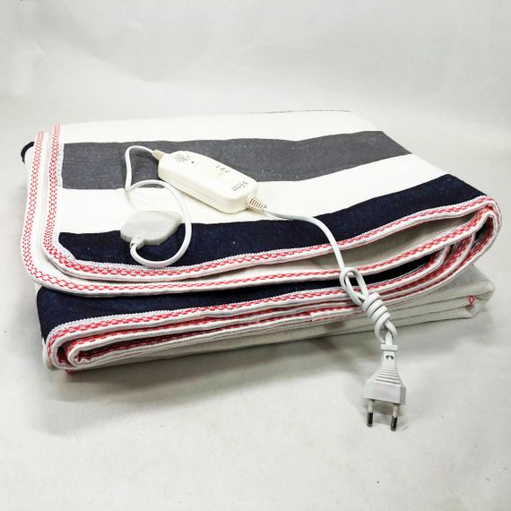 Електропростирадло електричне простирадло з підігрівом Electric Blanket 150х120см в смужку | Зображення 2