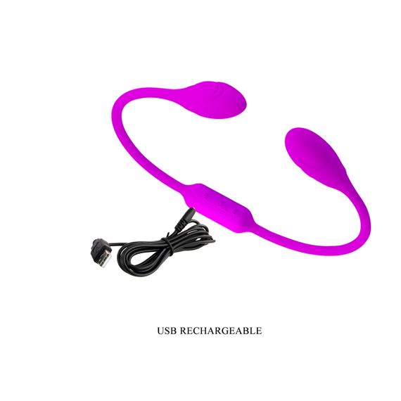 Гнучкий вібростимулятор для пар PRETTY LOVE Dream Lover's Whip, фіолетовий, 65.5 х 3.2 см Sex Aura | Зображення 8