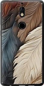 Чехол на Nokia 7 Листья в стиле бохо из силикона FCh_096497