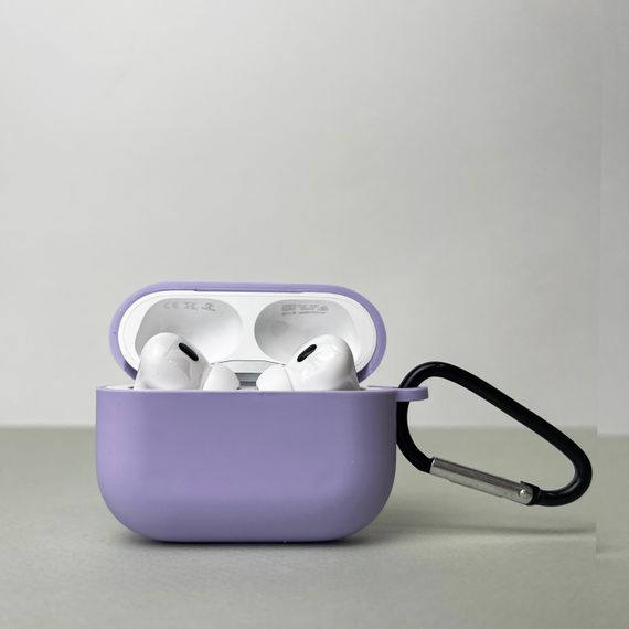 Чохол з карабіном для Airpods PRO 2 (Бузковий)