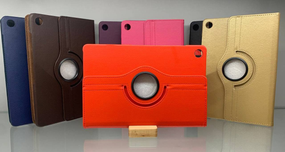 Шкіряний чохол книжка 360 для Samsung Galaxy Tab A9 Plus X210 / X216 красный