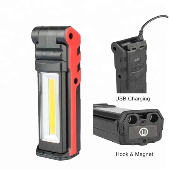 Світлодіодний робочий ліхтарик COB з магнітним гачком Power Bank | Зображення 2