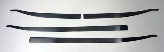 Молдинг дверної Чорний Хром (4 шт, нерж) для Jeep Renegade | Зображення 1