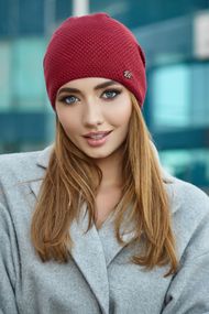 Шапка «Шарлотта» бордовый