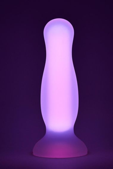 Анальна пробка люмінесцентна Dream Toys RADIANT Glow In The Dark рожева, L Sex Aura