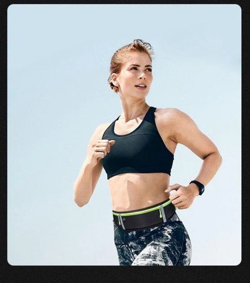 Спортивна сумка для бігу на пояс RunBag з 3 кишенями Black (050327) | Зображення 1