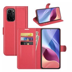 Чохол книжка з кишенями для карт на Xiaomi 11i колір Червоний