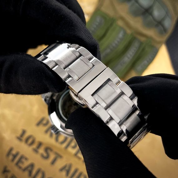 Чоловічий годинник Awarder 022-3D Де би не був Silver-Black Steel | Зображення 4
