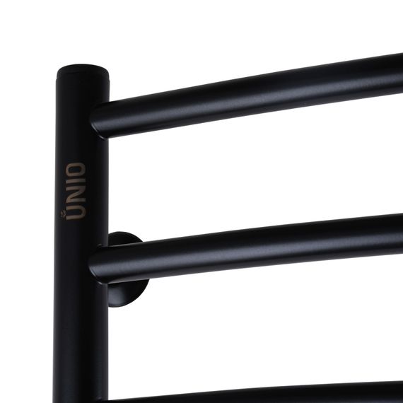 Рушникосушарка UNIO LDE EL 1000-500-9 BLK Драбинка Дуга Еліт чорна (21556) | Зображення 4