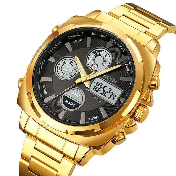 Годинник S2kmei 1673GDBK Gold-Black | Зображення 1