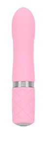 Розкішний вібратор PILLOW TALK - Flirty Pink з кристалом Swarovski, гнучка головка
