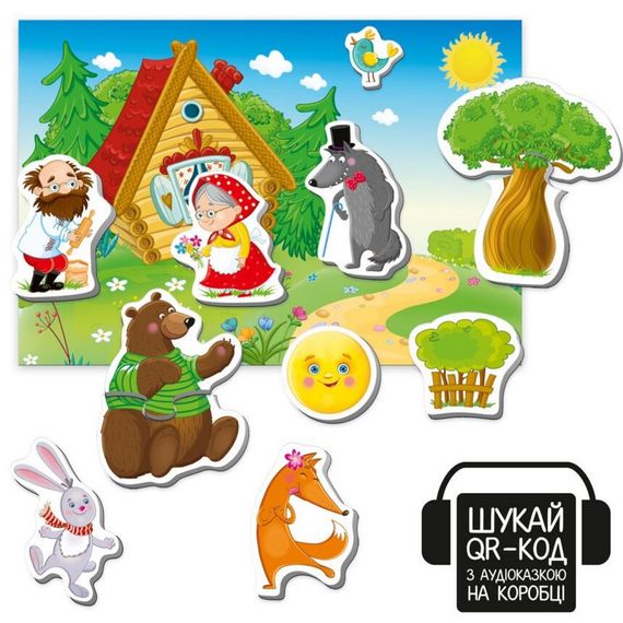 Дитячий розвивальний магнітний театр "Колобок" VT3206-38 з аудіоказкою Казкові голоси | Зображення 1