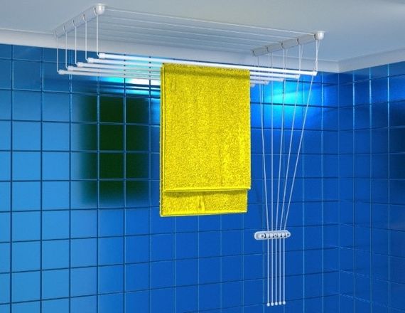 Сушарка для білизни настінно-стельова Floris (Флоріс) Lift 140 см | Зображення 1