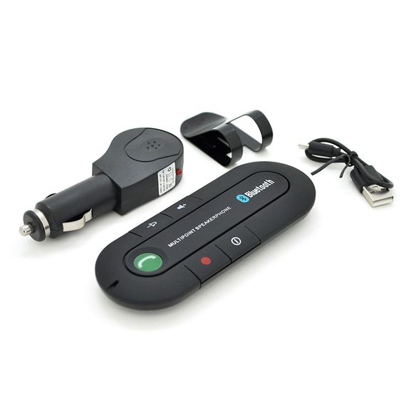 Bluetooth гарнітура для автомобіля LV-B08 Bluetooth 4.1, АЗУ, кабель micro-USB